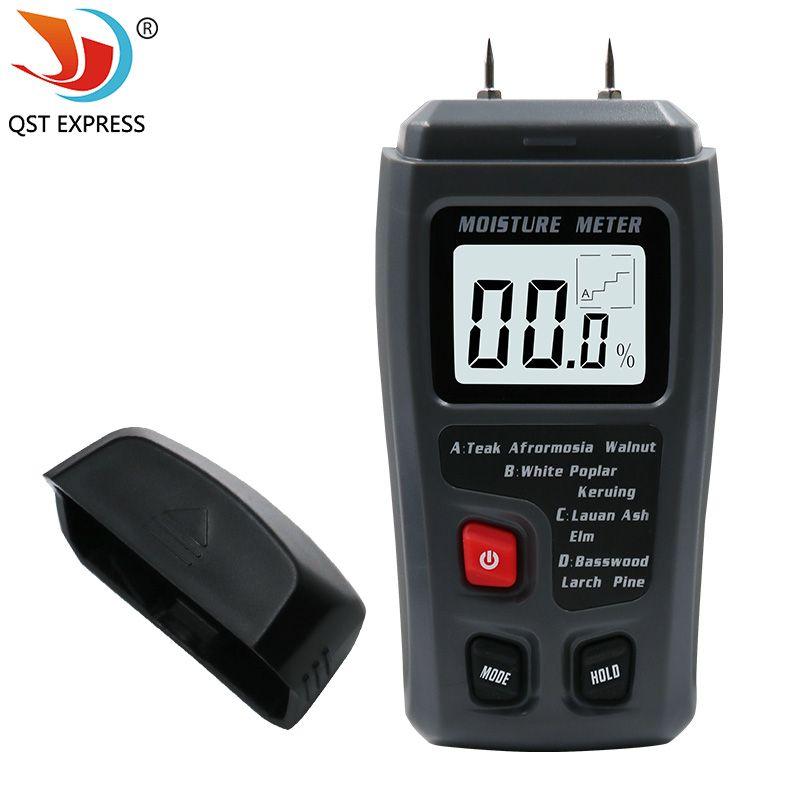 

Wood Moisture Tester Carton Floor Moisture Content Humidity Measuring Instrument Tester Moisture Content Tester One black moisture meter (without battery)