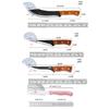 WXCOO Stainless Steel Kitchen Knife Hand Forged Full Tang Rosewood Handle Boning Knife Butcher Knife Meat Cleaver with Sheath