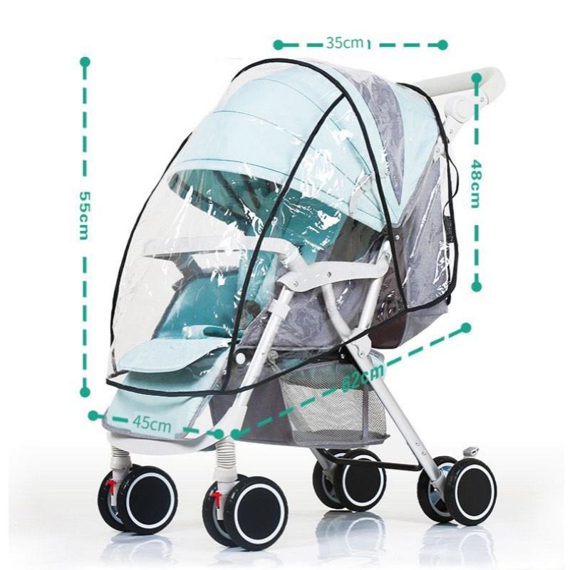 Universal Waterproof Pram Rain Cover Baby Stroller Accessories Transparent  Pushchairs Raincoat