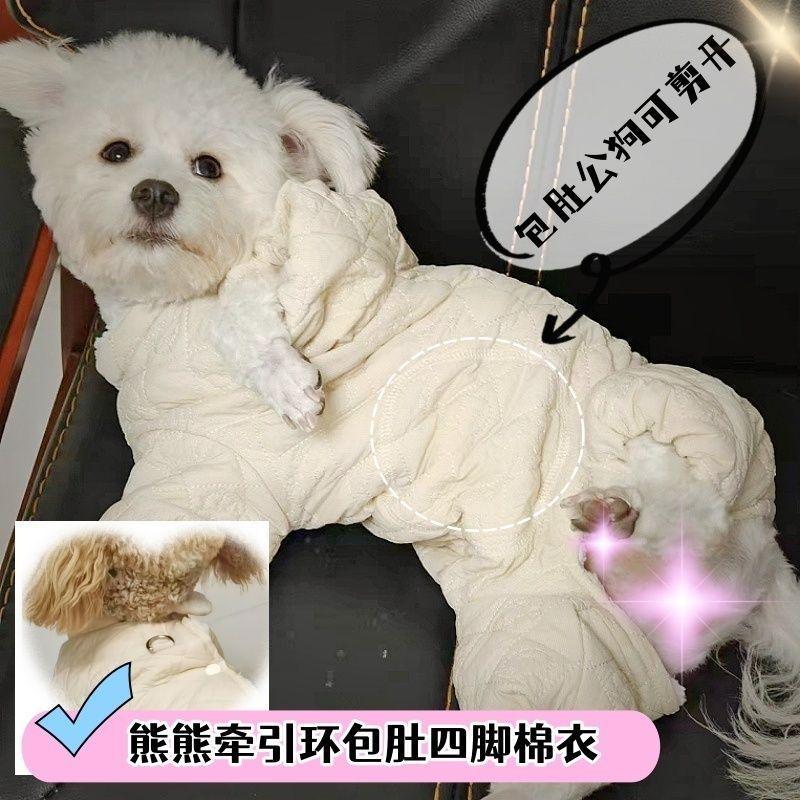 It's So Warm To Go Out with a Belly Pack 2025, Universal Dog Clothes for Autumn and Winter, Pet Teddy Bear with a Leash Buckle.