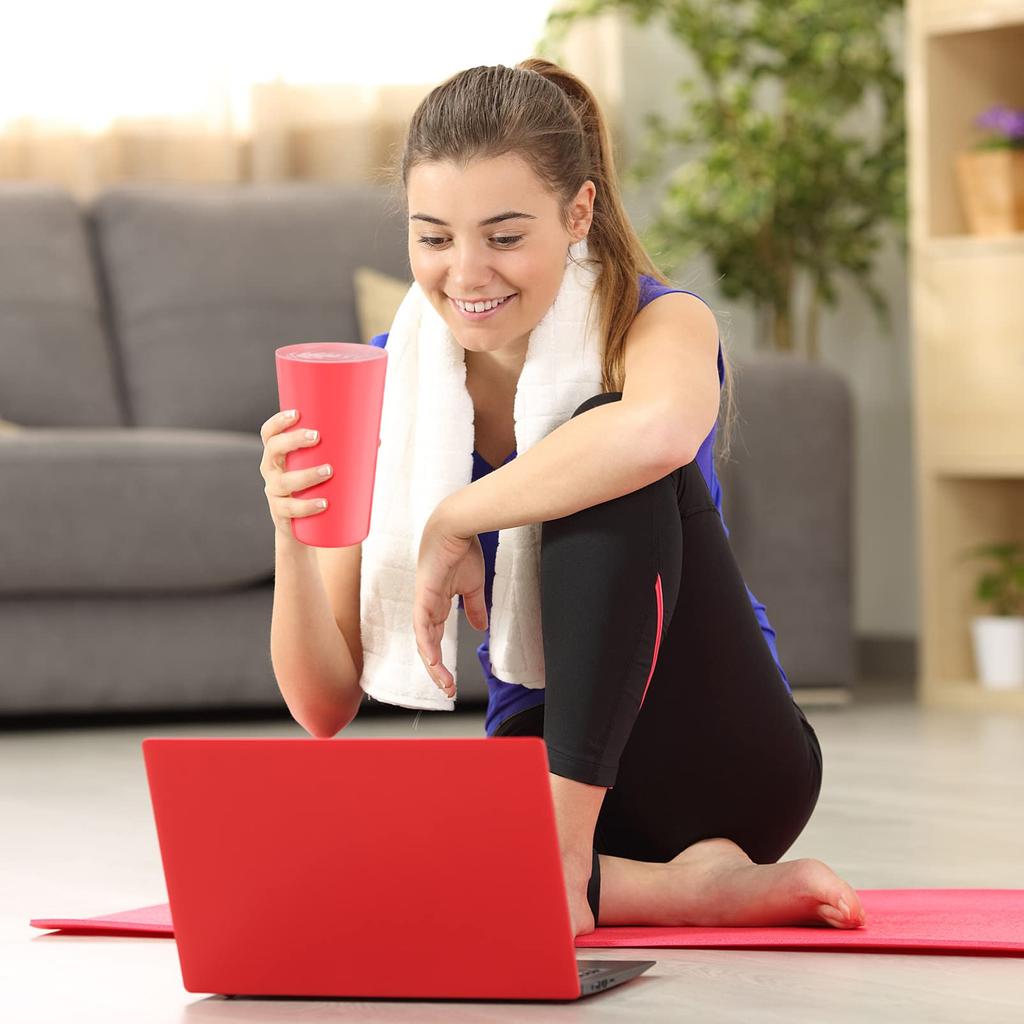 TOYMYTOY Unbreakable Plastic Cups, Multicolored, Dishwasher Safe, 500ml, Set of 8, Perfect for Kindergarten, School, and Camping