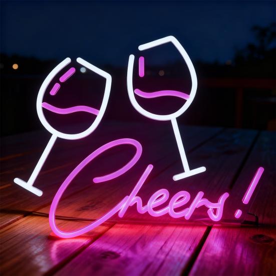 Neon Light Sign Personalized LED Neon Lights Large LED Neon Sign for Restaurant Dining Room Office Wall Decor