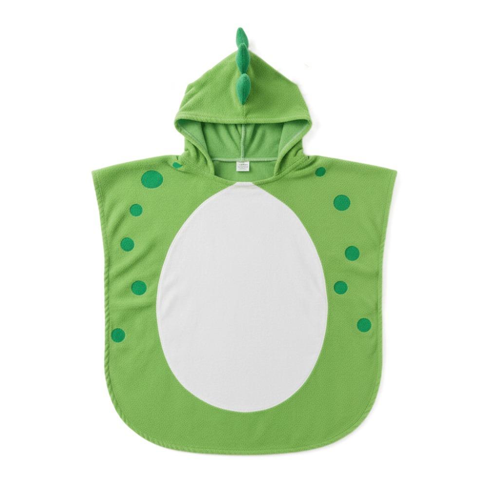 

Soft Kids Bath Towel Cartoon Boy Cloak Towel Infant Ponchos Girls Hooded Bathrobe Sleepwear M зелёный