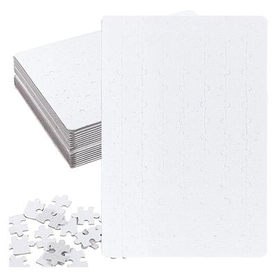 ABFS 20 Sets Blank Sublimation A4 Jigsaw Puzzle With 120 Pcs DIY Heat Press Transfer Puzzle Pearl Puzzle Blank Puzzle