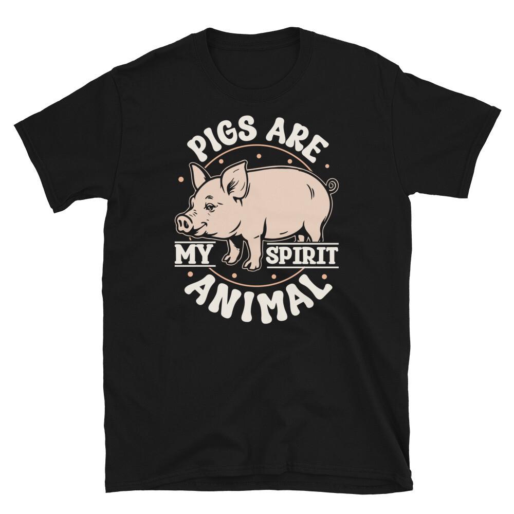 

Pigs Are My Spirit Animal Piglets Animal Lover Short-Sleeve Unisex T-Shirt 3XL