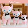 Sika Tie Bow Deer Plush Toy Cartoon Stuffed Animal Doll Decoration Kids Gift
