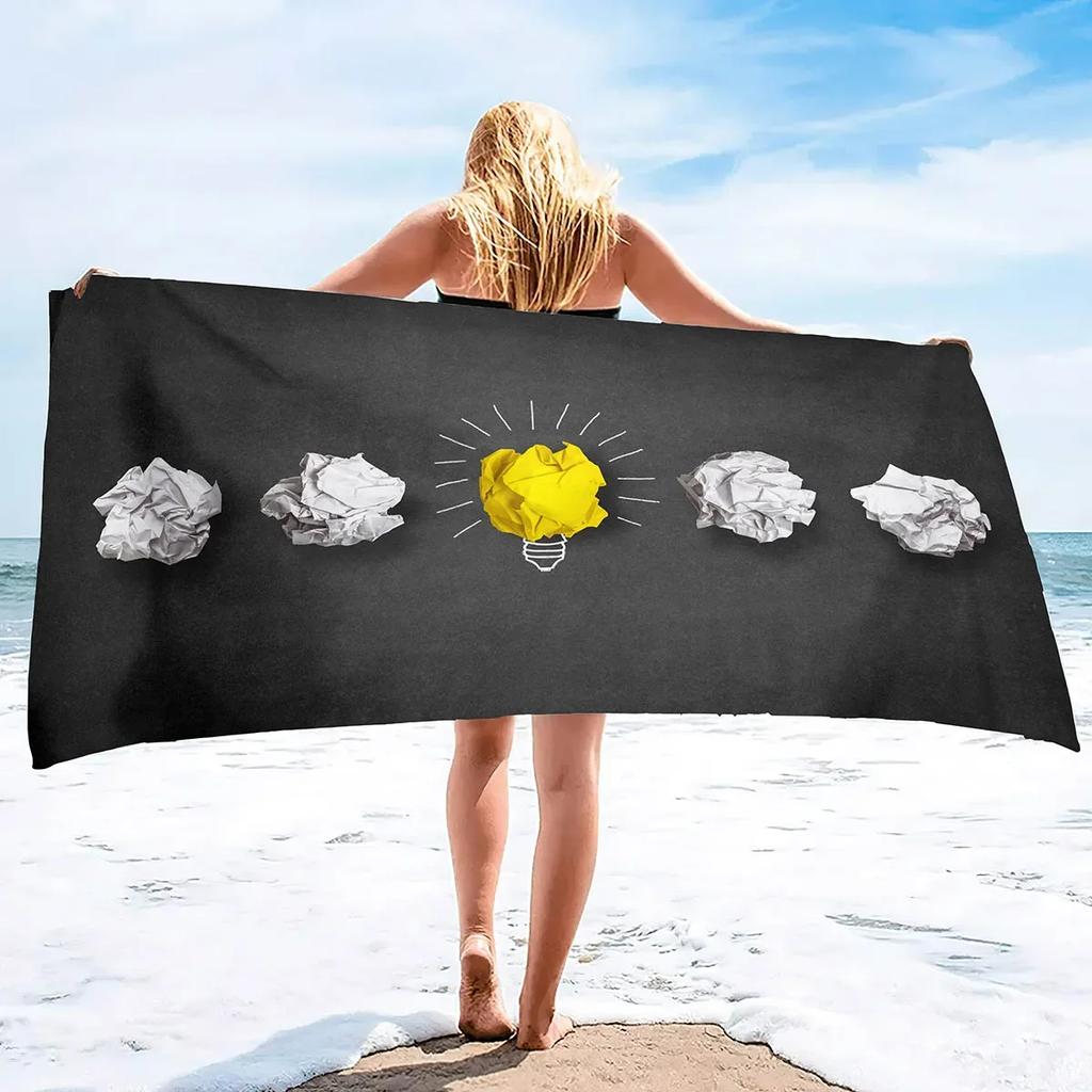 Beach Towel, Microfiber Beach Towels, Quick Dry Sand Proof Towels, Beach Blanket, Lightweight Towel for The Swimming, Beach, Gym
