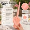 Middle Finger Prank Toys 1/2Pcs 3-Stage Telescopic Toy, 3D Printed Hand Portable Toy Prop, Realistic Retractable for Stress Relief