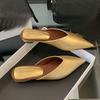 Fashion Summer Spring Luxury Flats Ladies Slippers Female Slides Sandals Shoes Fashion Pointed Toe Flats Slippers Shoes For Women Mules
