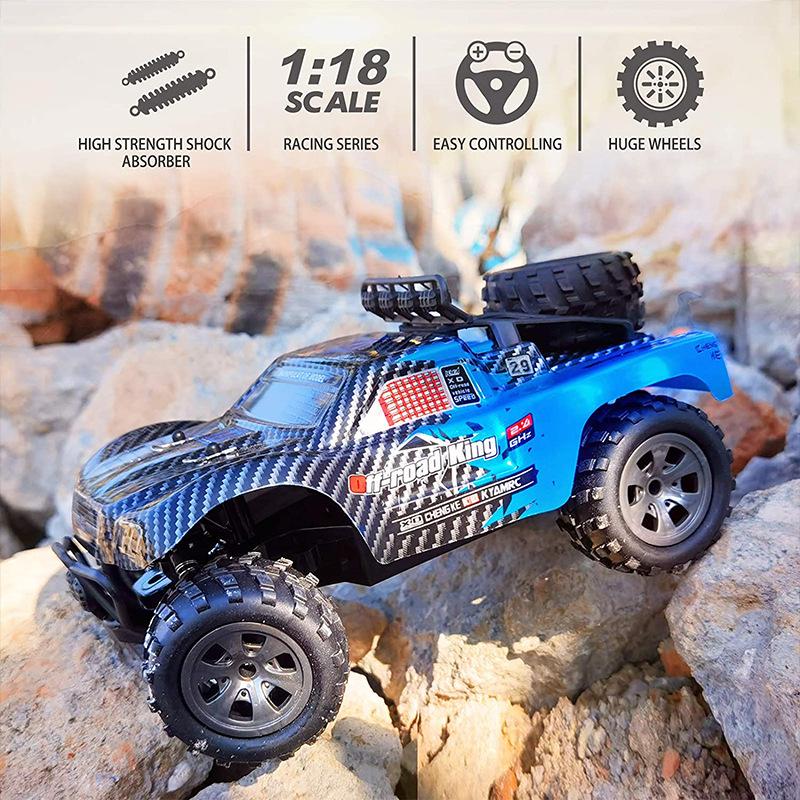 High-Speed 1:18 Big Foot Off-Road Remote Control Car - Short Course Racing & Climbing Toy