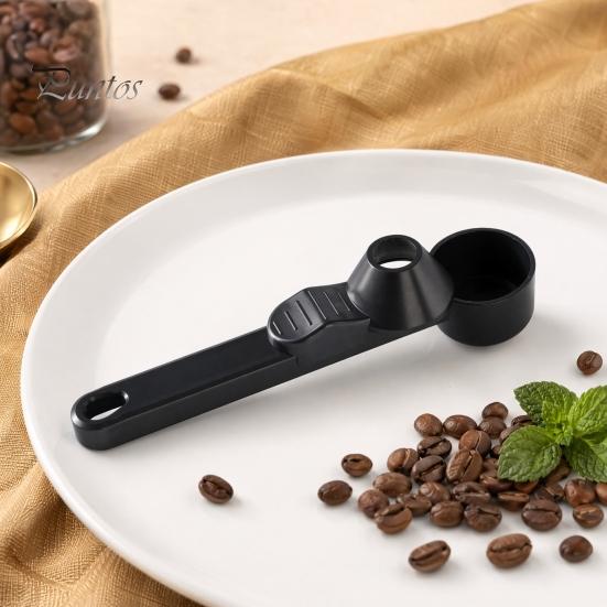 Misurino in Polvere con Manico Esteso, Cucchiaio di Misurazione Quantitativa Precisa, Cucchiaio da Raccolta con Chiusura Scorrevole Design a Prova di Perdite, per Caffè Latte