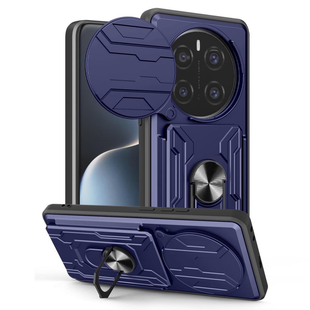 For Honor Magic7 Pro 5G Case PC + TPU Kickstand Phone Back Cover with Camera Slider