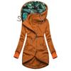 Women's Solid Color Zipper Hoodie Sweatshirt with Print - Long Sleeve Jacket, 2024 Edition