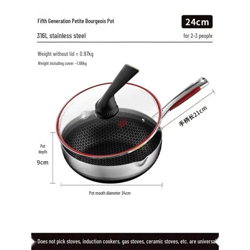 

KOBACH 5th Gen 316L Stainless Steel Non-stick Wok