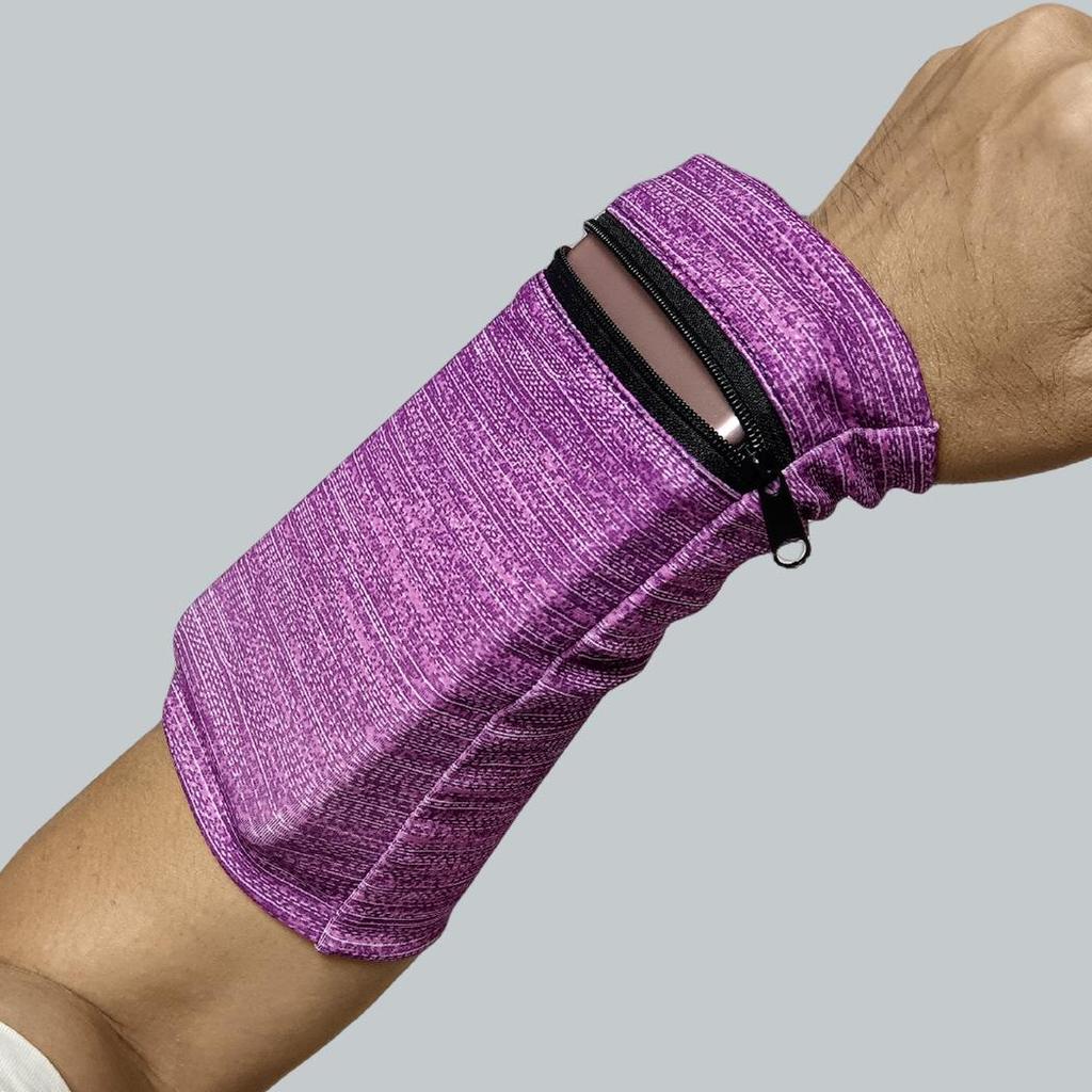 Elastic Outdoor Running Armband: Close-Fitting Wrist Bag for Mobile Phone & Keys