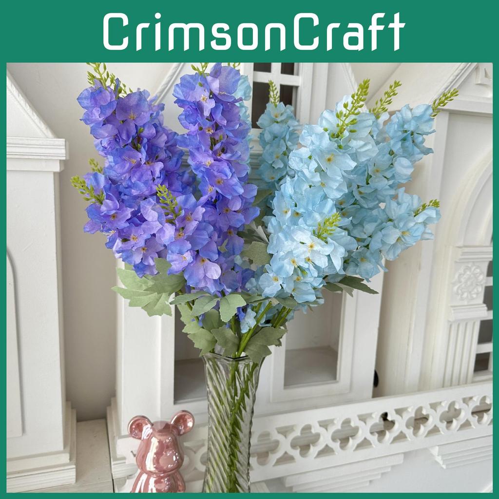 Consolida Ajacis Simulated Fake Flowers For Home And Wedding Green Plant Decor