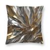 Metallic Fusion Silver Gold D Pillowcase Polyester Linen Velvet Printed Zip Decorative Home Cushion Case