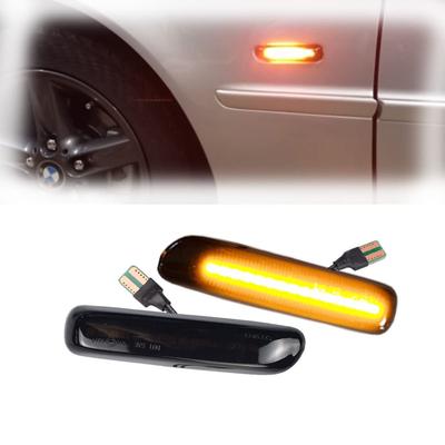 2pcs Dynamic Fender Side Marker Lamp Led Fender Turn Signal Light Indicator Turn Signal