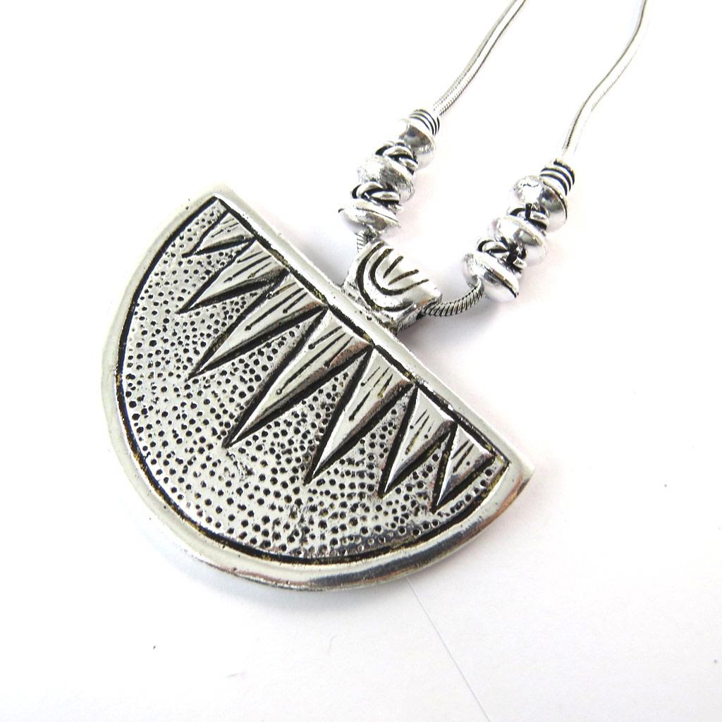 Les Trésors De Lily [N8840] - Silver 'Kilimanjaro' Necklace