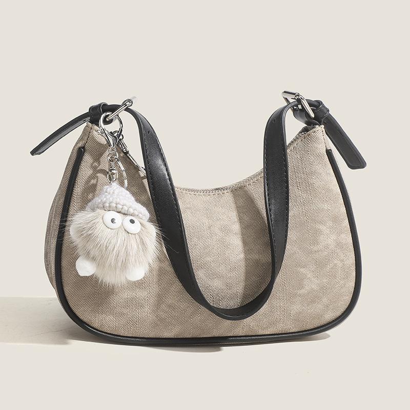 Women s Bag 2024 Spring/Summer New Underarm Bag, Unique Design, High-end Fashion, Versatile Shoulder and Crossbody Bag чёрный