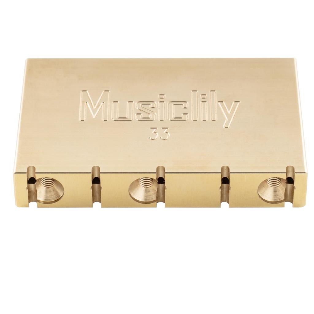 Musiclily Ultra 33mm Brass Tremolo Block for Gotoh GE1996T Electric Guitar with Floyd Rose Tremolo Unit