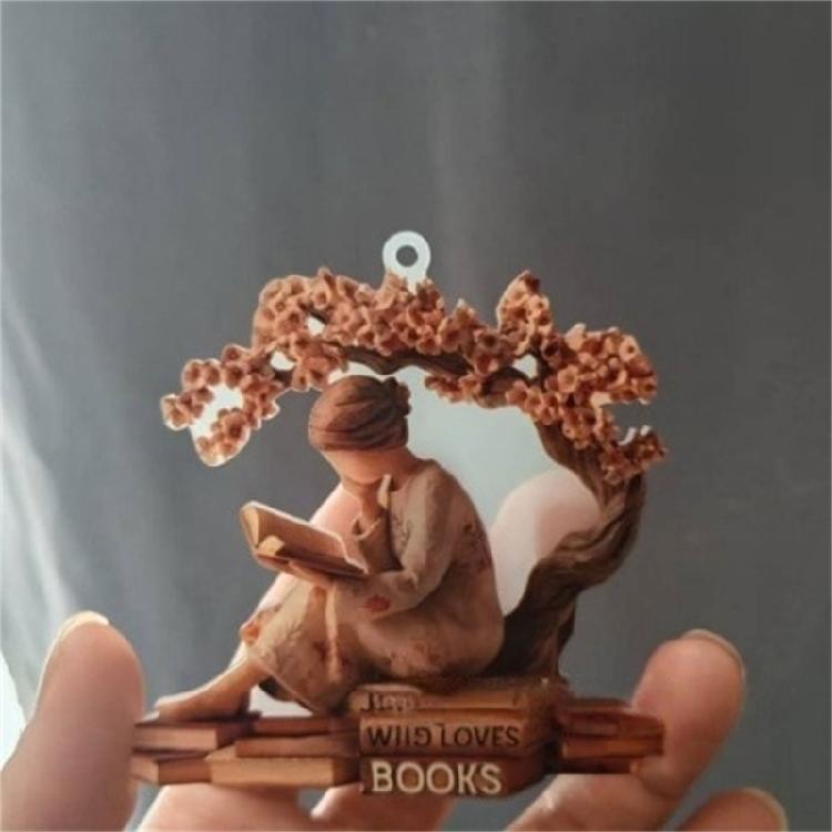Elegant High Transparency Decorative Acrylic Holiday Ornament Multiple Pattern Reader Christmas Decoration