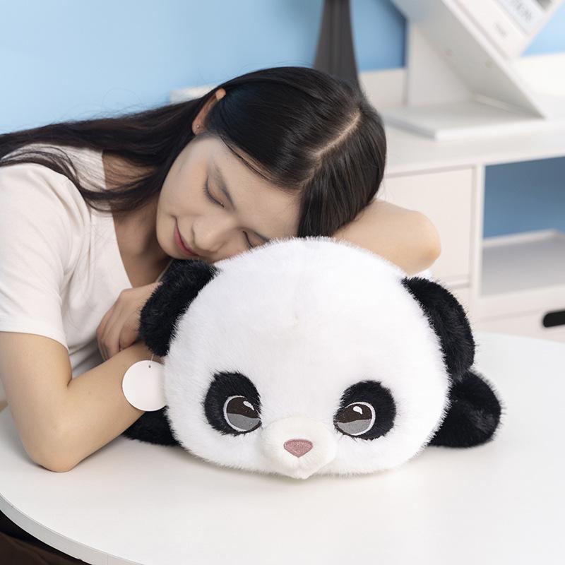 Jucărie de pluș adorabilă Panda Gigant, prietenoasă cu pielea, pernă de pluș, Kawaii, păpușă animal de pluș, jucărie pentru copii, cadou pentru fete, panda de pluș