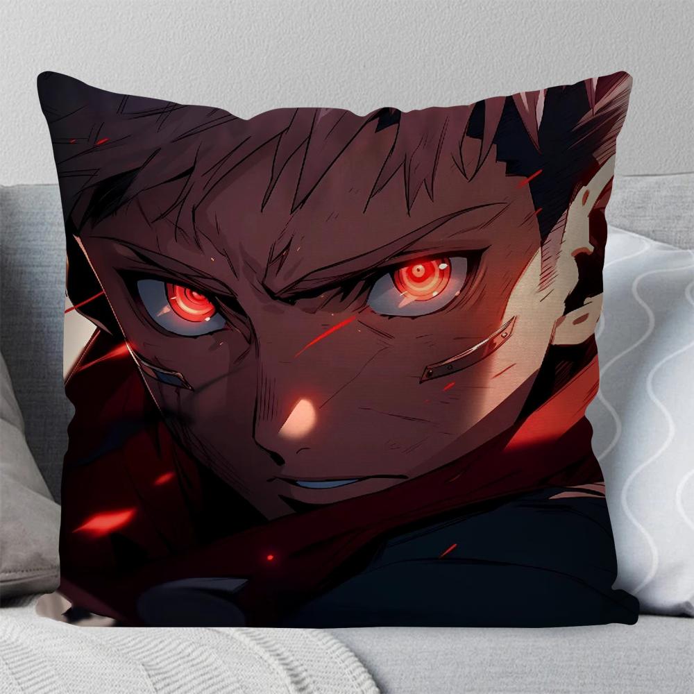 1Pc Itadori Yuji Animation Jujutsu Kaisen Pillow Case Square Pillow Bedroomsofaleisure Comfortcarlivingroomhome Decoration 40X40