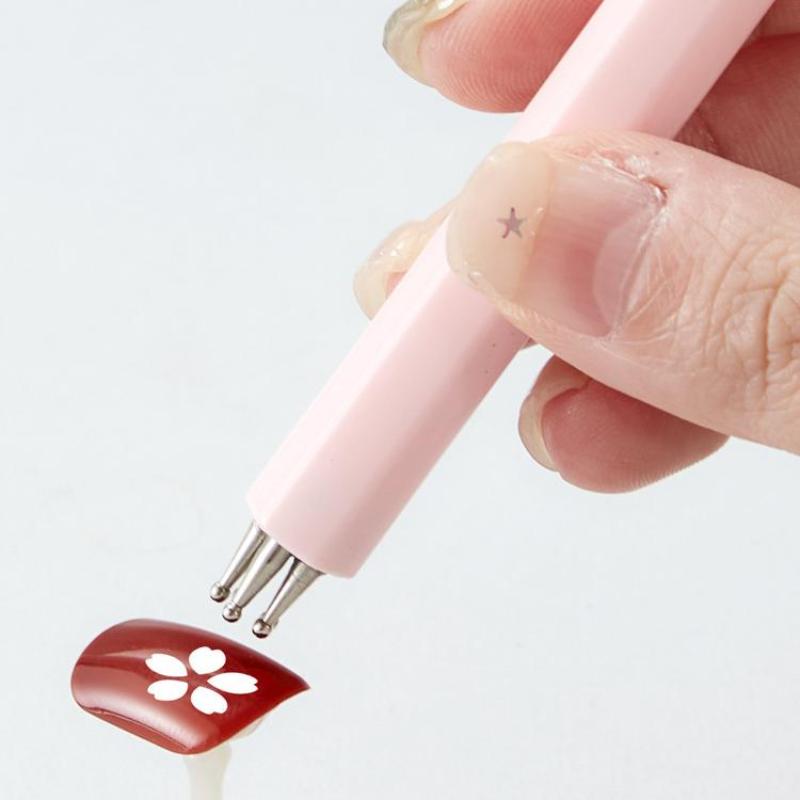 Diy Nail Art 5-Petal Dotting Tool Flower Creator 1.5Mm Fine Tip Rhinestone Pickers Manicure Nail Art Painting Tools Brushes