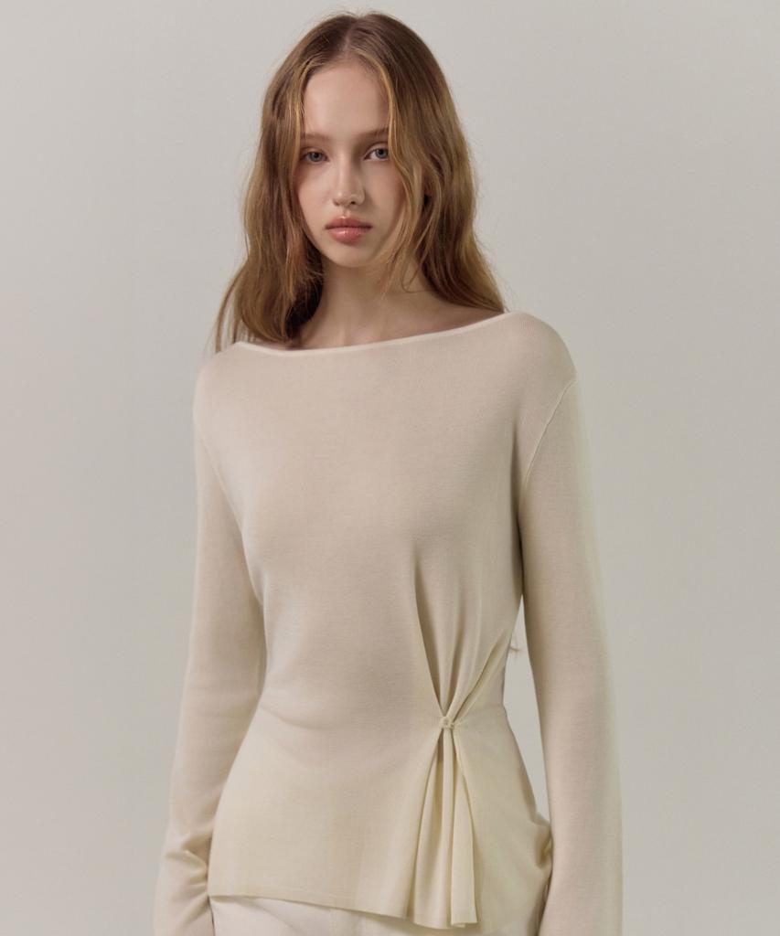 ELLIOTI Twist Closure Knit Ts_3Color
