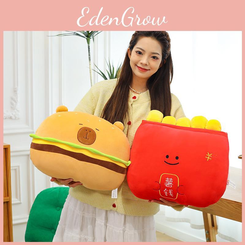 Capybara Plysj Hamburger Leke Bedårende Tegneserie Jenter Leggetidskompis Gave Bursdag