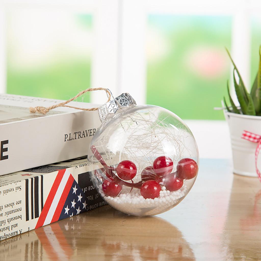 Dekoration Transparent Weihnachten DIYT Kugel Festival Anhänger Geschenk Hohlkugel