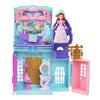 Mattel Disney Princess Fun Shop Relaxing Spa Castle Mini Playset with 1 Mini Ages Blue JLT64 Ariel's (Stackable Series! Doll) Doll, 3+,