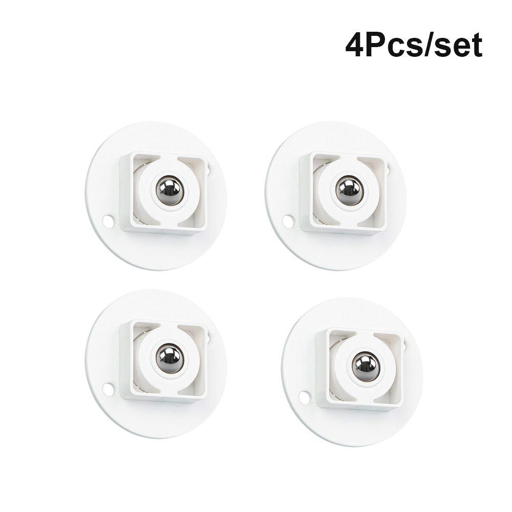 

Sliding Rollers Self-Adhesive Storage Box Casters 360º Rotating Furniture Pulley Trash Can Wheels