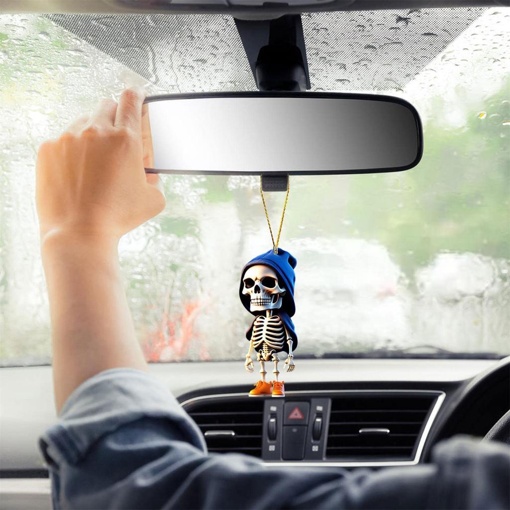 Horror Skull Pendant Decorative Charm Household Party Decoration Supplies for Children Girl Boys Festival Holiday Gift