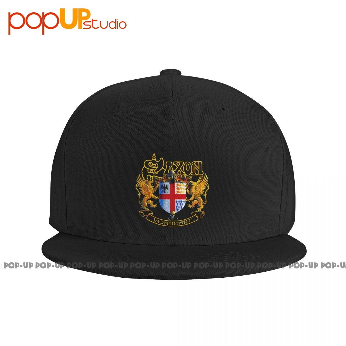 

Унисекс Саксон Львиное Сердце Логотип Snapback Сращивание бейсболок Лучшее качество