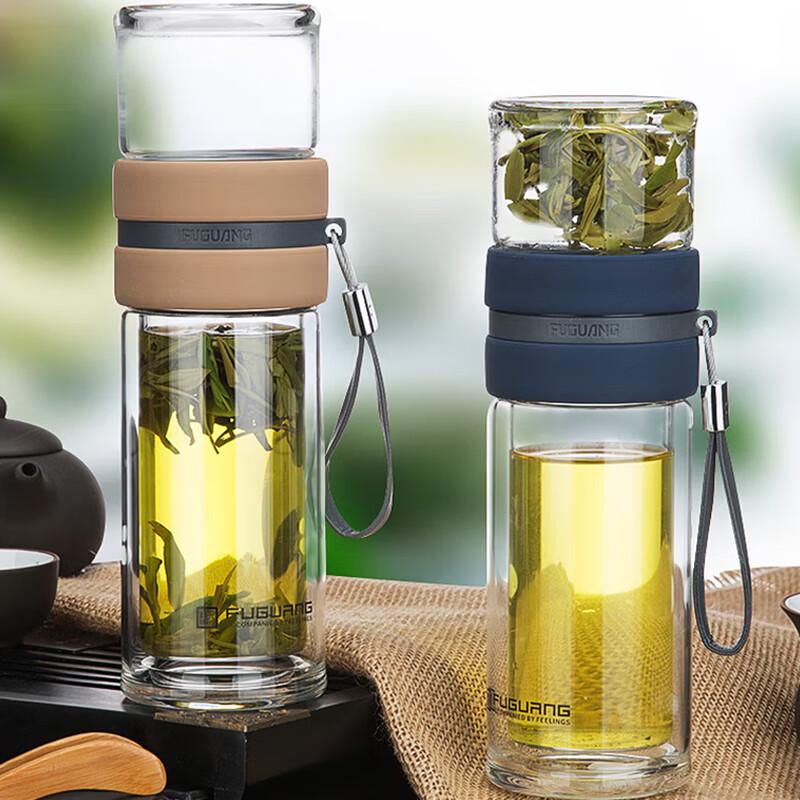 FUGUANG Double-Layer Glass Tea Infuser