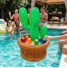 Inflatable Cactus Beer Barrel Floating Ice Bucket for Pool Parties