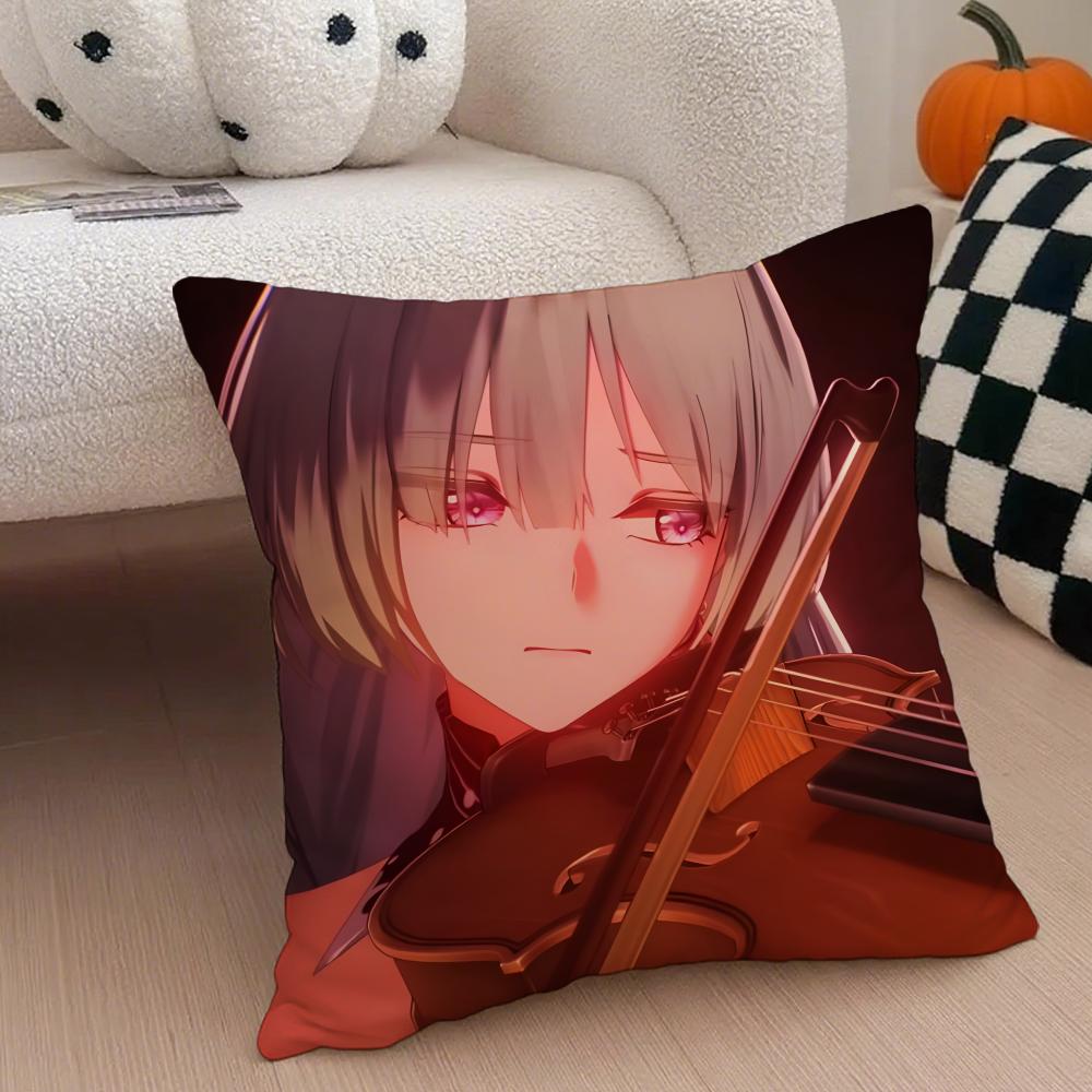 Wuthering Waves pPhrolova Game Cushion Cover Throw Pillow Cover Hidden Button Durable Polyester Chair Cushion