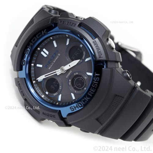 Casio hodinky G-Shock radio solar AWG-M100A-1AJF pánské černé