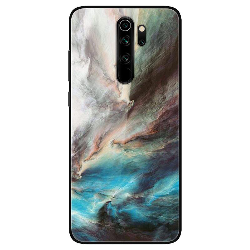 For Xiaomi Redmi Note 8 Pro Case Tempered Glass Fashion Lovely Phone Cases for Redmi Note 8 8T Note8 8Pro Back Cover Funda Coque