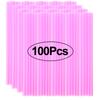 100Pcs Disposable Plastic Straws Colorful Bubble Milk Tea Cocktail Drinking Straws Party Birthday Supplies Kitchen Accessories
