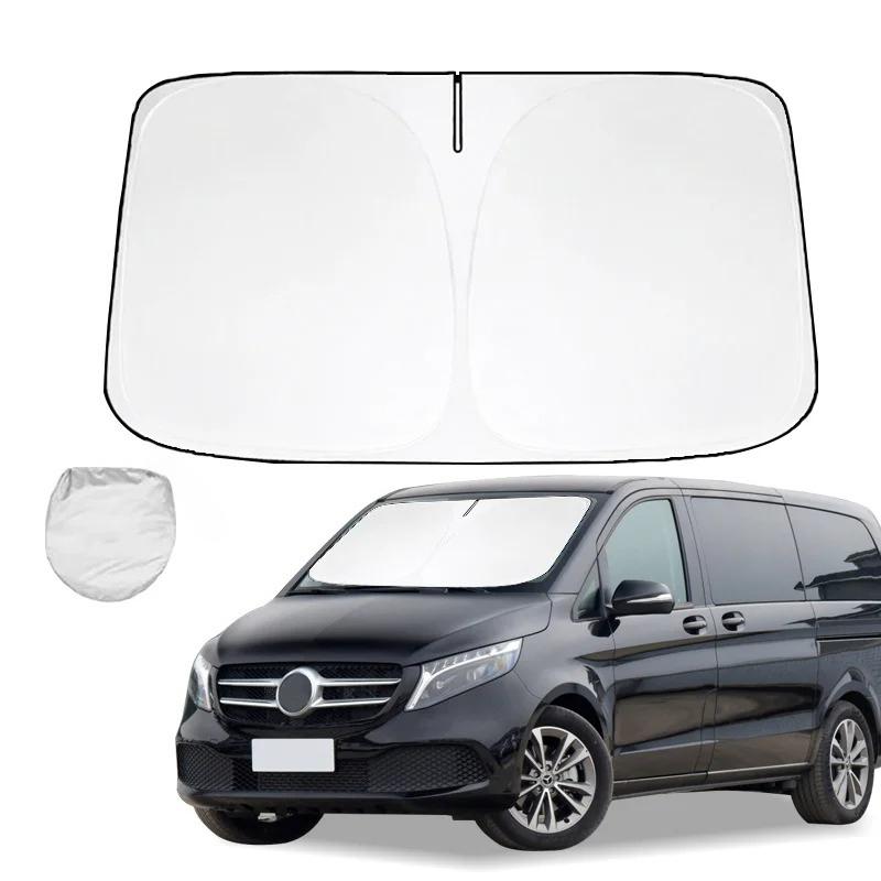 Pre Mercedes Benz Trieda V V260L W447 W448 Slnečná clona na čelné sklo Ochrana proti slnku Sklopná Blokuje UV lúče Udržuje chladnejšie gray