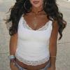 2026 Summer Sexy Lace Trim Solid Color Hot Girl Style Tank Top for Women