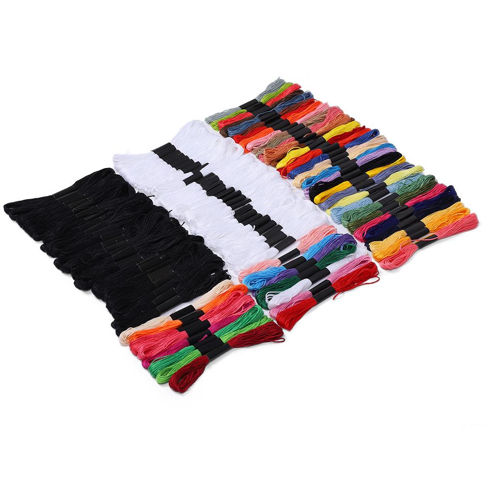 100 Stück Kreuzstichgarn Stickerei Nähzubehör Handwerk Zählen Schneider für Anfänger Kinder