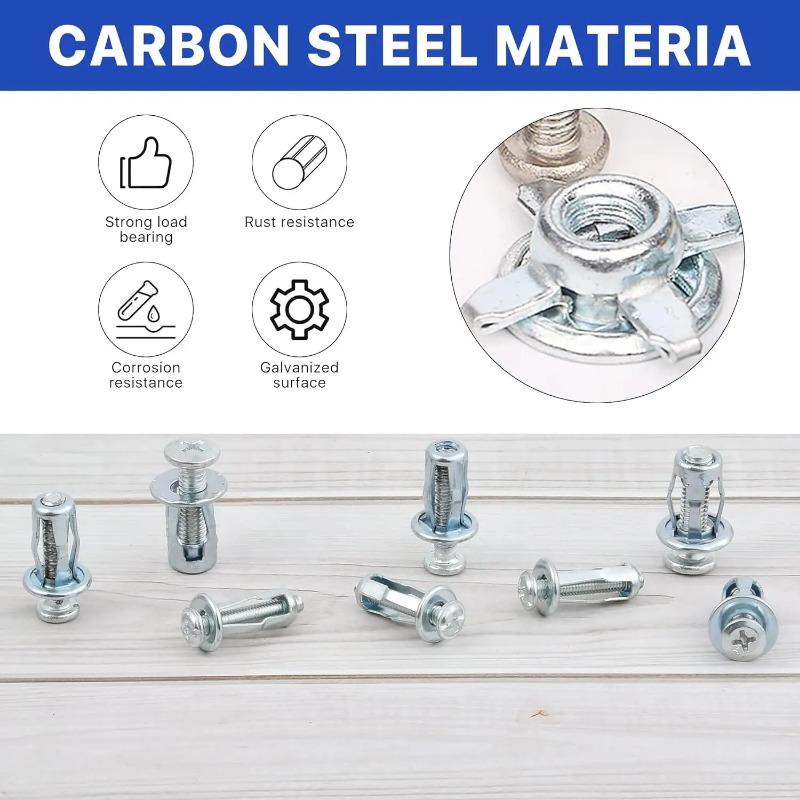 Jack Nuts Screw Petal Screw Anchors Petal Expansion Plugs for Curtain Expansion Clamp Petal Rivet Lock Bolt Board Wall Fasteners