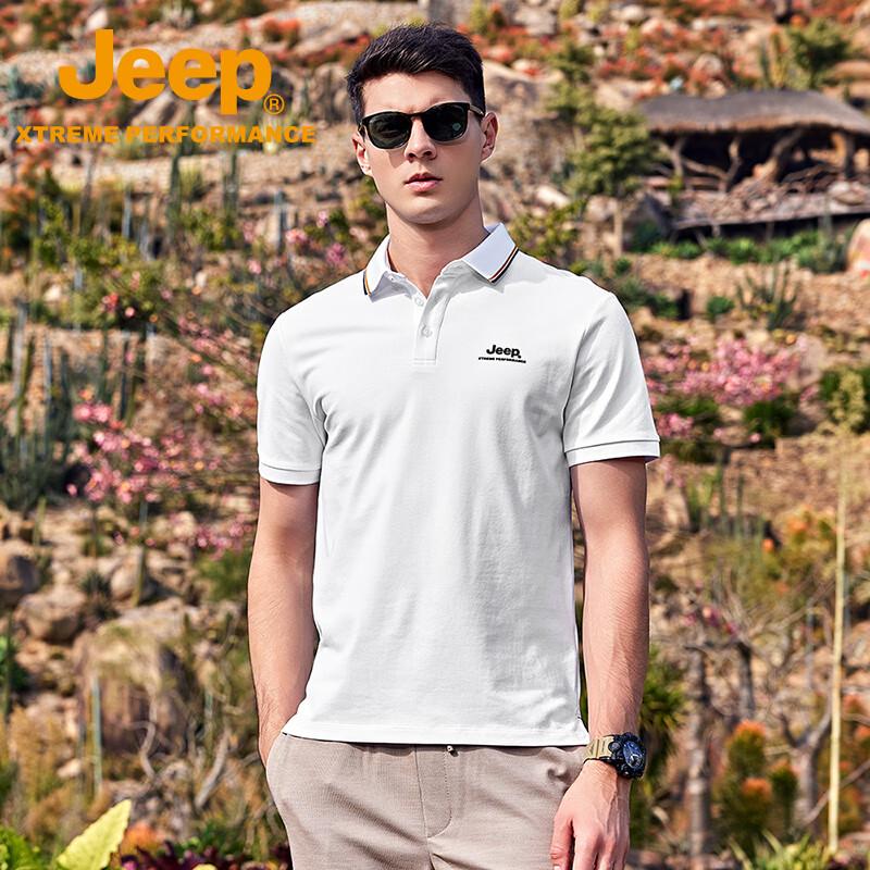 JEEP Men s Breathable Quick-Dry Short Sleeve Polo Shirt 2XL