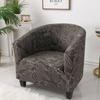 Printed Club Chair Slipcover Stretch Armchair Covers Tub Chair Sofa Protector Washable Couch Covers  for Living Room