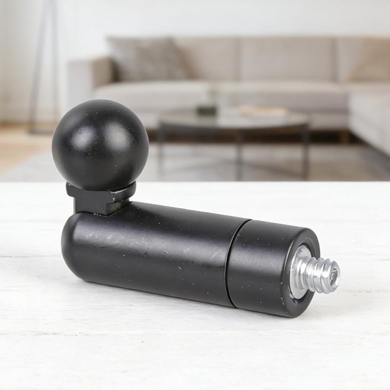 Adaptadores de Cabeça Esférica Universais de 17mm Com Rosca Macho de 1/4 de Polegada Para Ajuste de Ângulo de 90 Graus e Montagens de Câmera com Rotação de 350