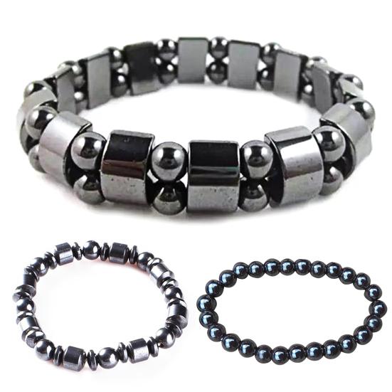 Unisex Magnet Beads Elastic Rope Stone Bracelet Fashion Jewelry for Daily Life